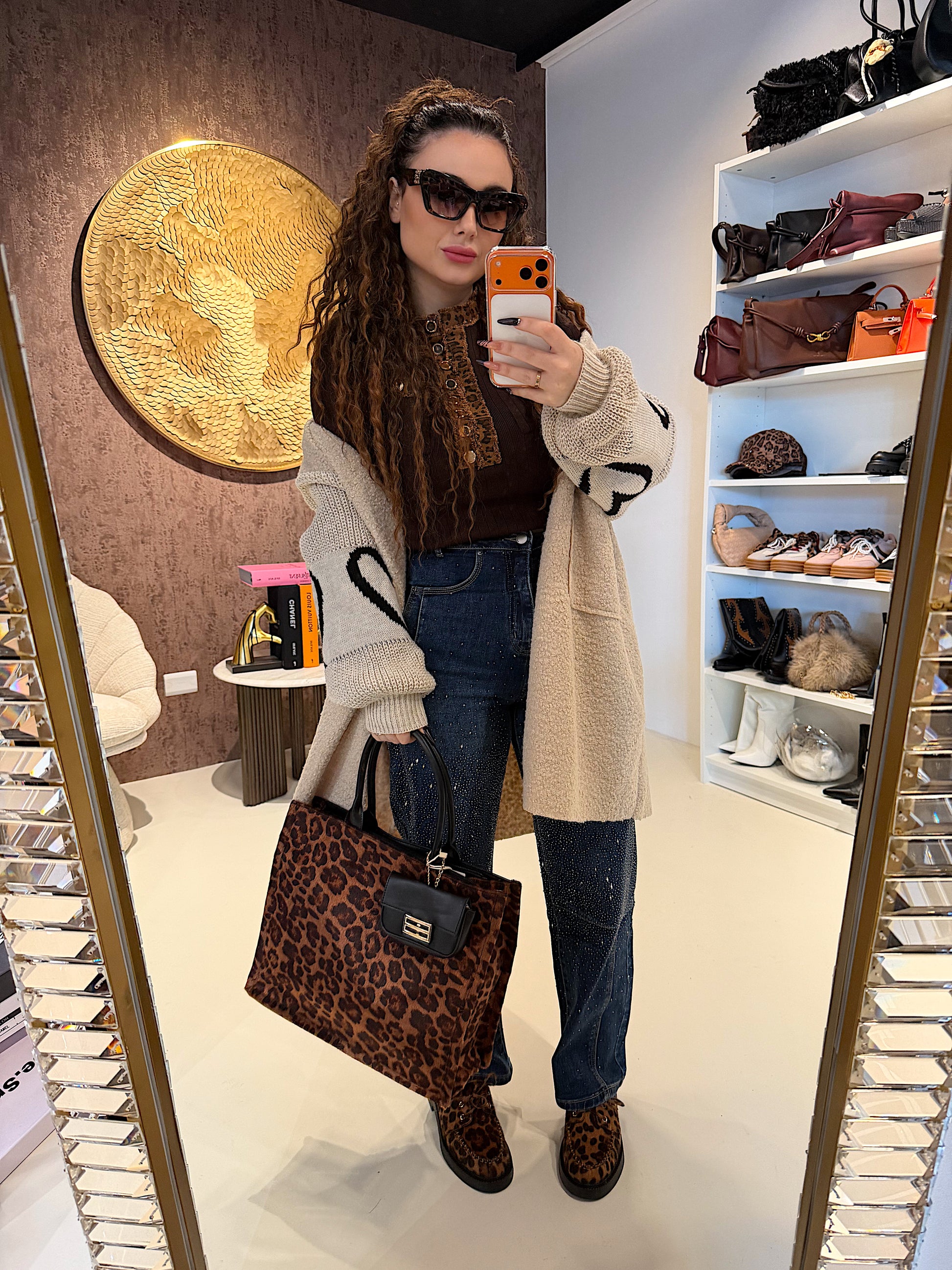 Maglioncino con dettaglio animalier - R.a. Boutique