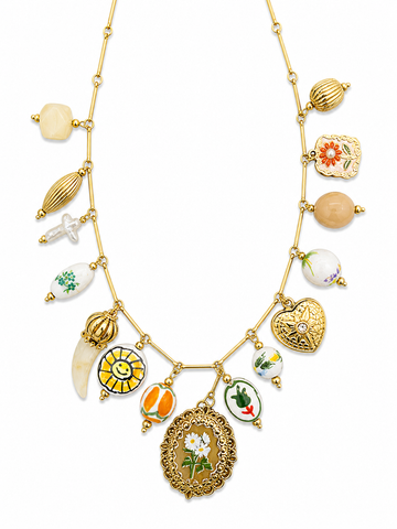 Collana Prato Fiorito con medaglione - R.a. Boutique