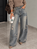 Jeans Balloon Denim Chiaro Strappato - R.a. Boutique