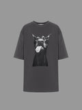 T-shirt grigio doberman - R.a. Boutique 