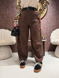 Pantalone ballon con cintura e tasche laterali - R.a. Boutique