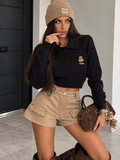 Maglioncino Polo a Trecce con Orsetto Ricamato - Nero - R.a. Boutique