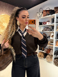 Maglioncino College Mood con camicia e cravatta - R.a. Boutique