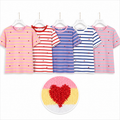 T-Shirt Cuoricini Candy Stripe - R.a. Boutique