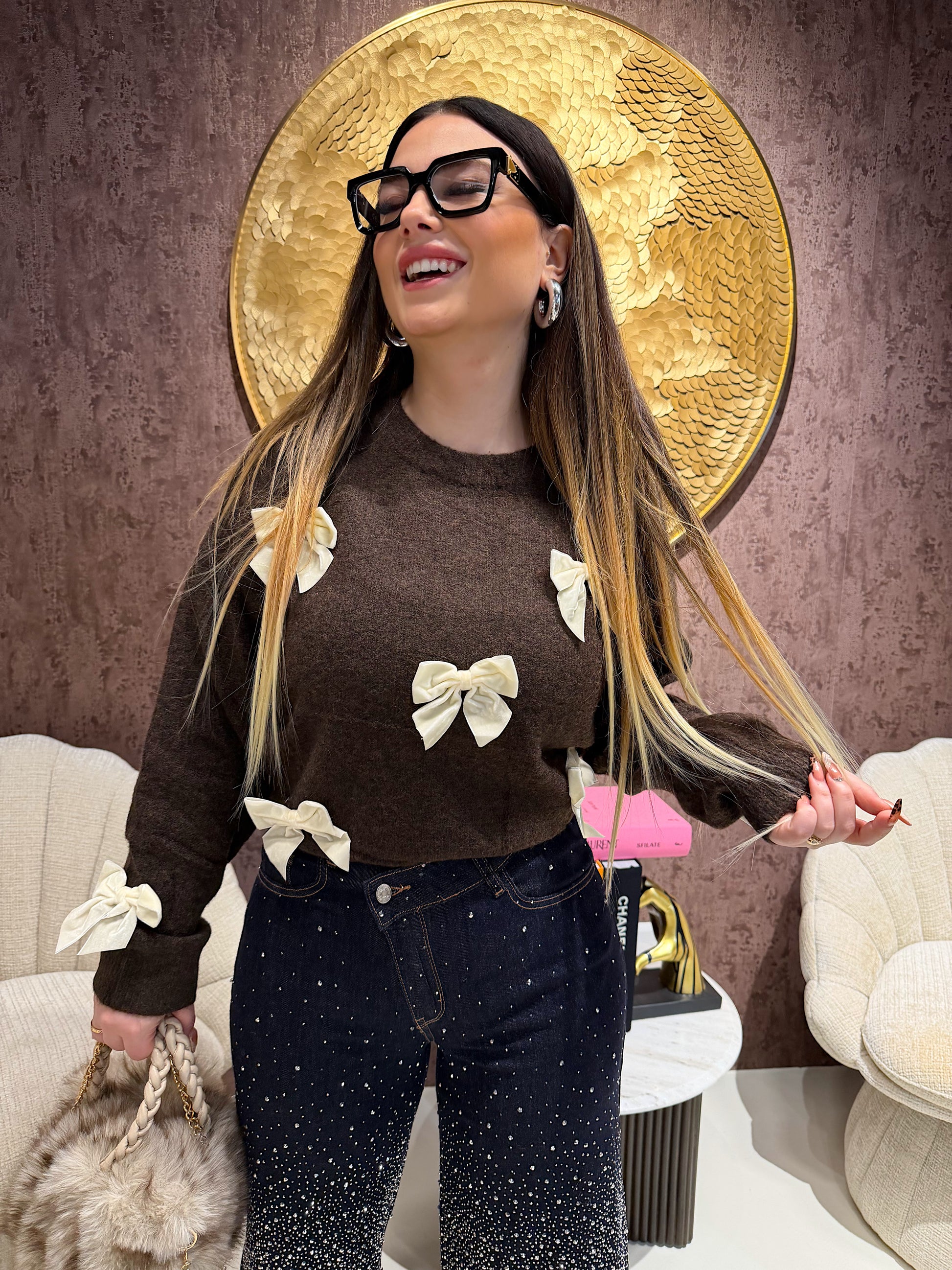 Maglione con fiocchi - R.a. Boutique