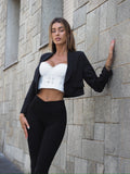 Giacca crop nera - R.a. Boutique 