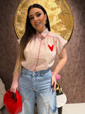 Camicia con dettaglio cuore - R.a. Boutique