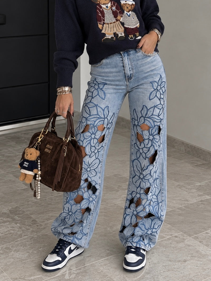 Jeans Bloom Lace - R.a. Boutique