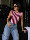 Top a Righe con Spalline imbottite - R.a. Boutique