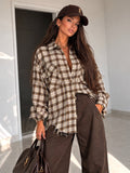 Camicia Lunga a Quadri con Tasche - R.a. Boutique