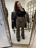 Pantalone con strass animalier - R.a. Boutique