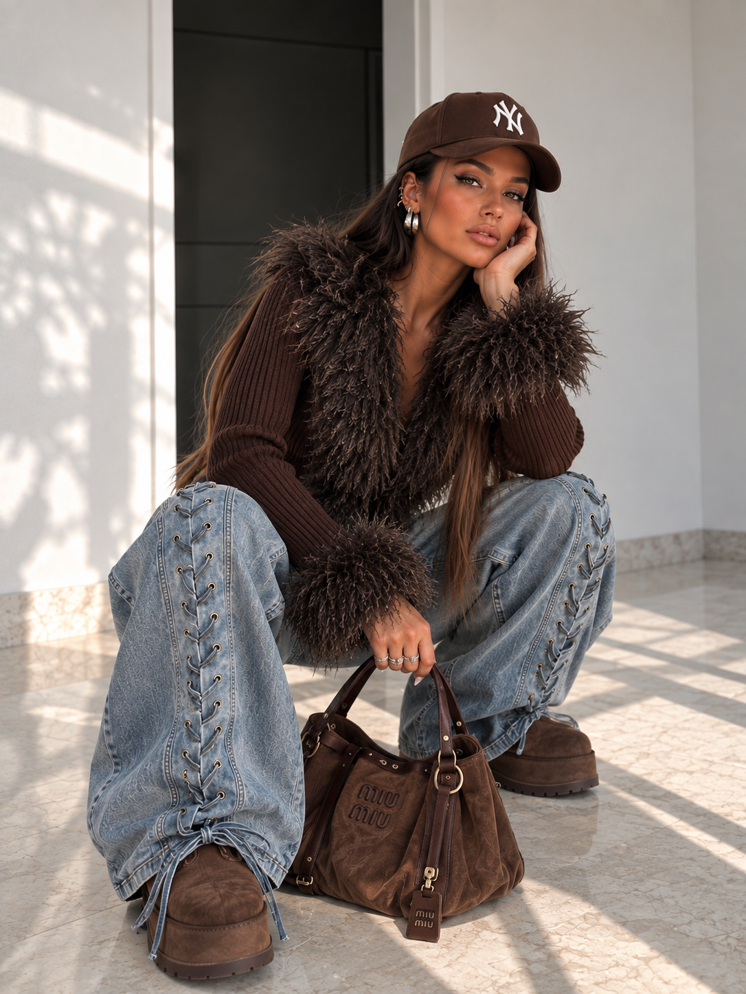Jeans Denim Lace Icon - R.a. Boutique