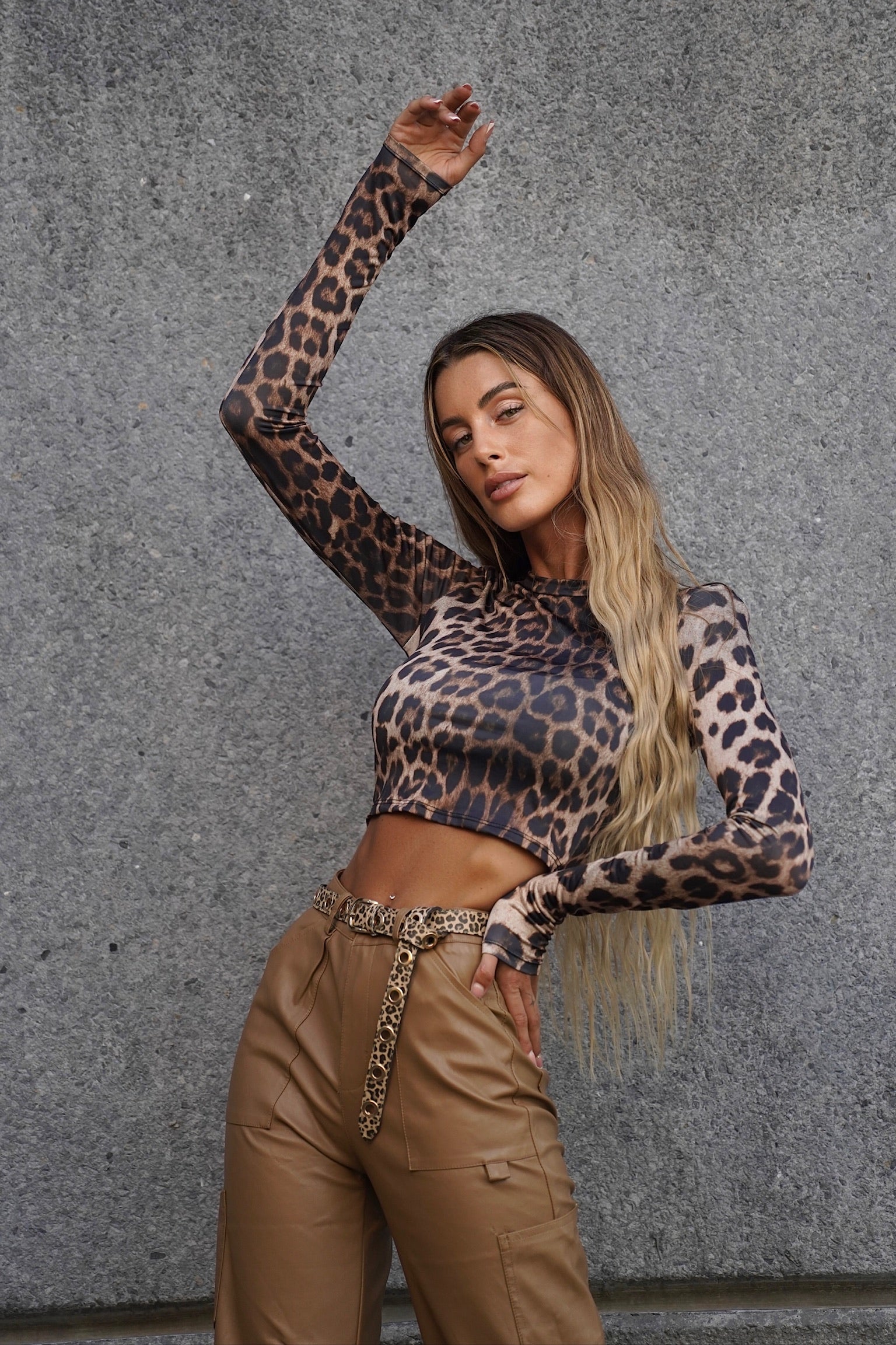 Top crop maculato - R.a. Boutique 