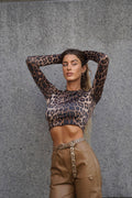 Top crop maculato - R.a. Boutique 