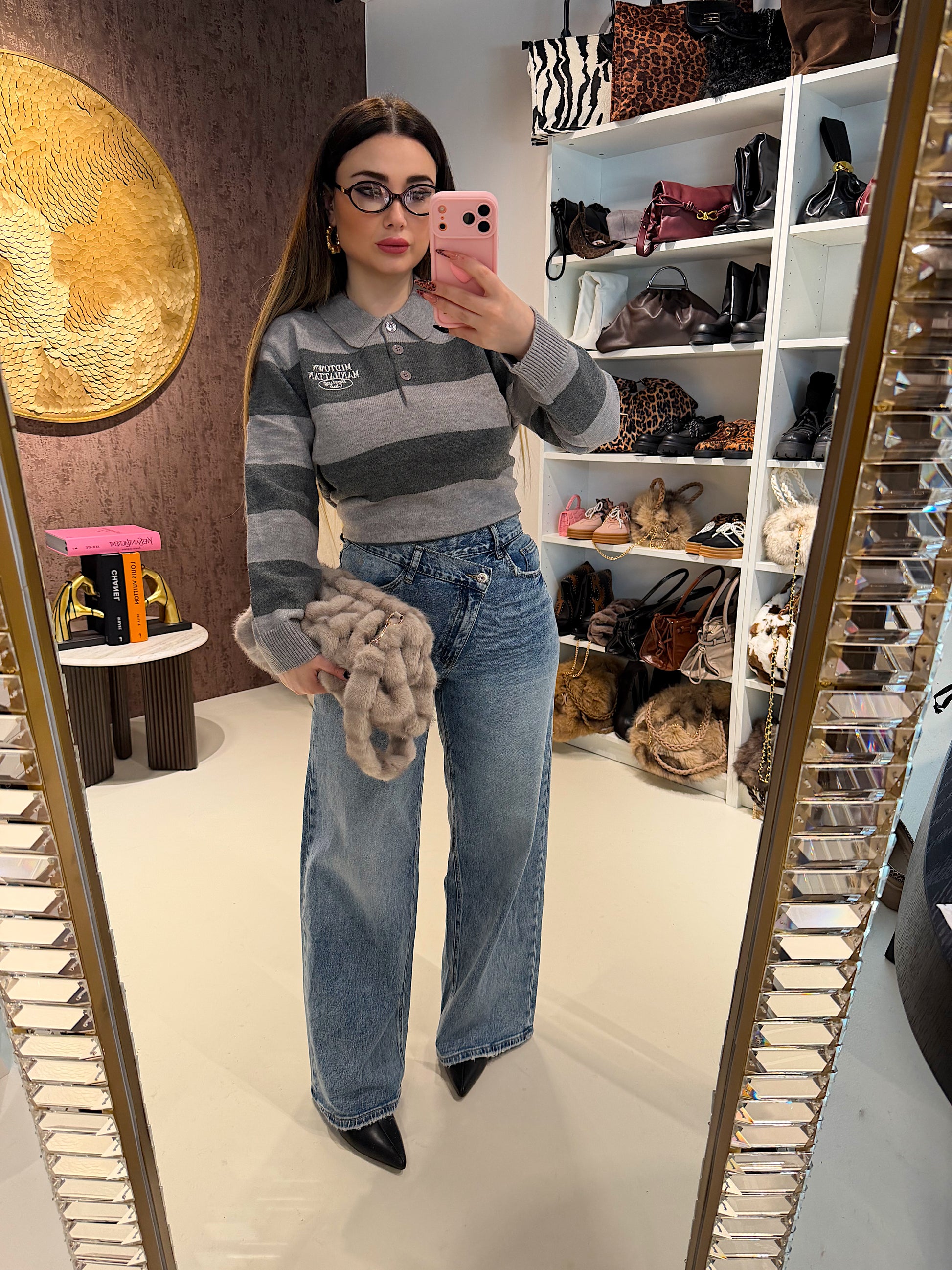 Maglione Manhattan a righe - R.a. Boutique