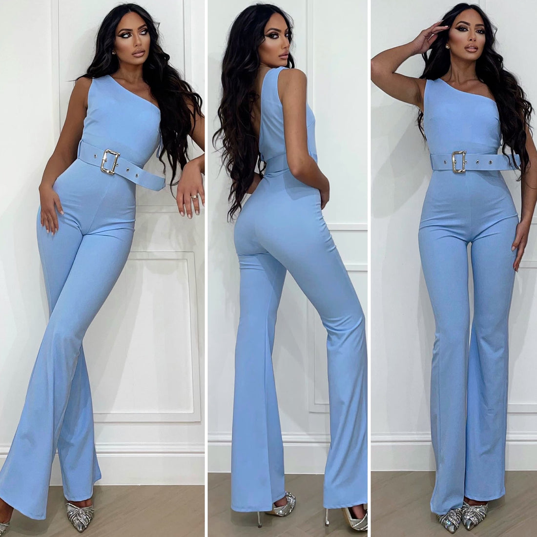 Tuta monospalla carta da zucchero con cintura - R.a. Boutique 