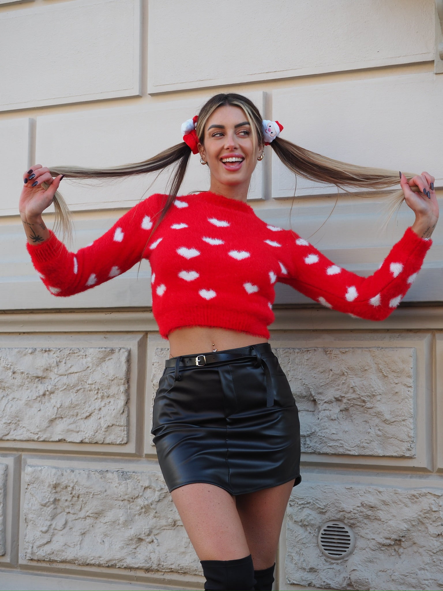 Maglioncino morbidissimo con cuori - R.a. Boutique 