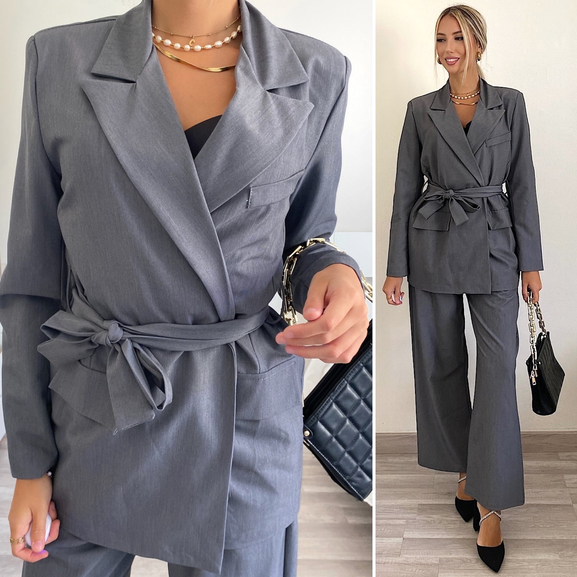 Tailleur grigio - R.a. Boutique 