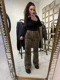 Pantalone con strass animalier - R.a. Boutique