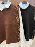 Camicia con pull-over e strass - R.a. Boutique