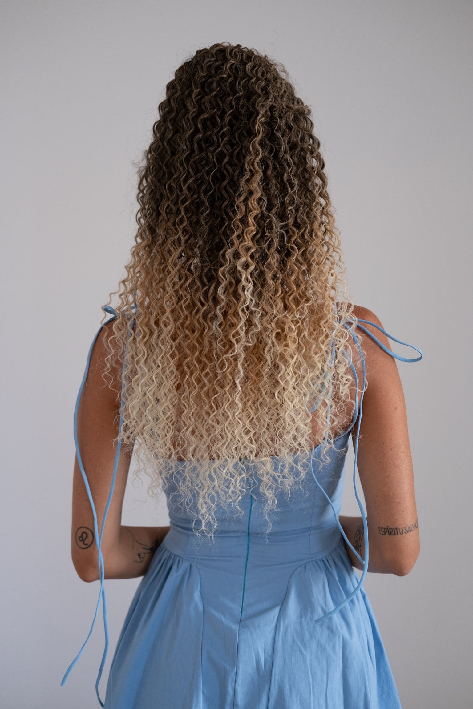 Coda Riccio afro con coulisse bionda degradè - R.a. Boutique 