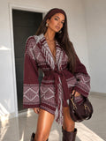 Cardigan Jacquard con Frange - R.a. Boutique