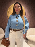 Camicia in jeans con spille - R.a. Boutique