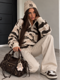 Maglione Camouflage con Zip Do Not Be California Beige - R.a. Boutique
