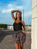 Top in raso nero - R.a. Boutique 