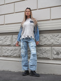 Maglione over con dettaglio in jeans - R.a. Boutique 