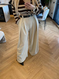 Pantalone palazzo beige - R.a. Boutique 