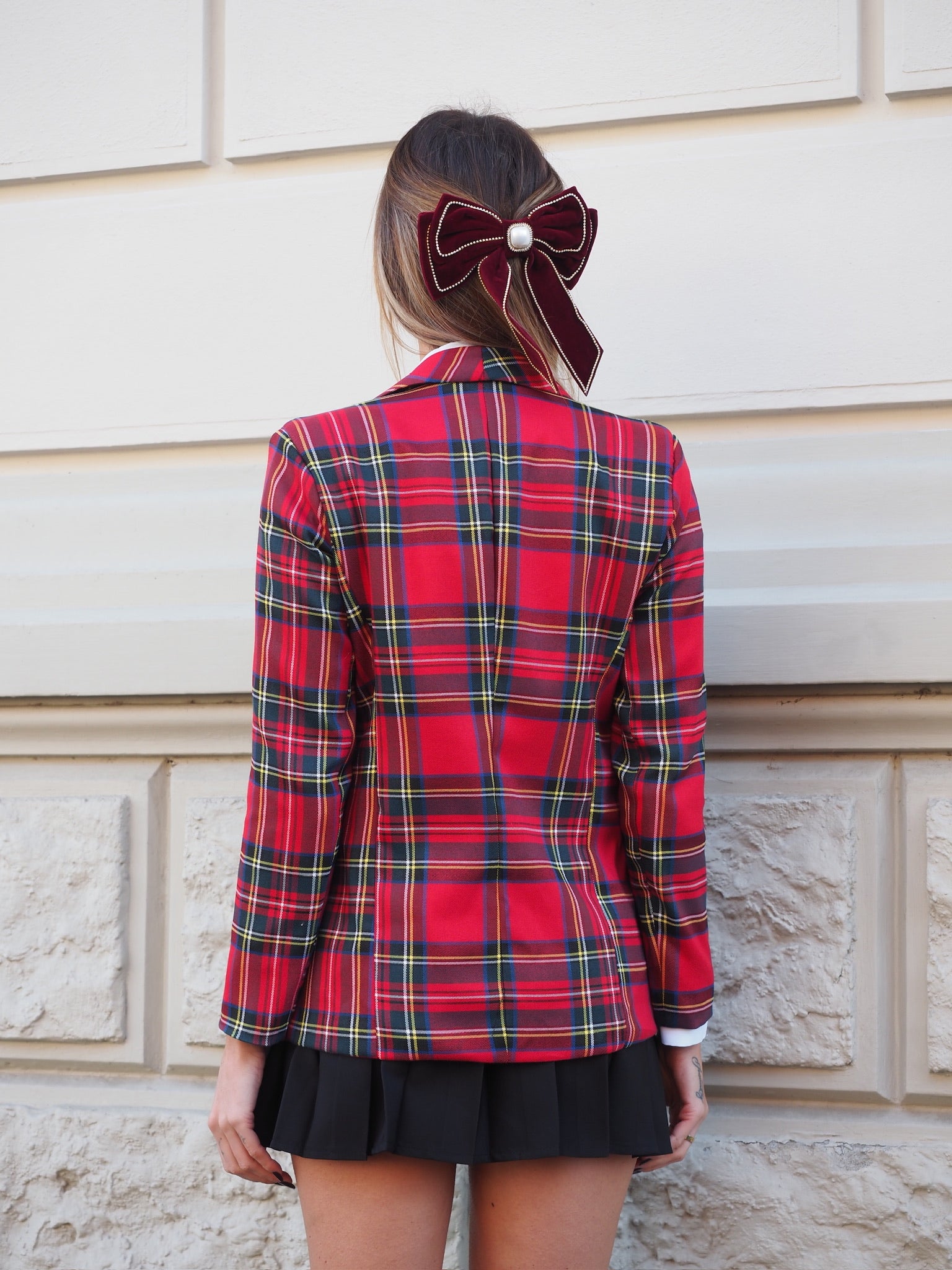 Fiocco per capelli con perla e strass - R.a. Boutique 