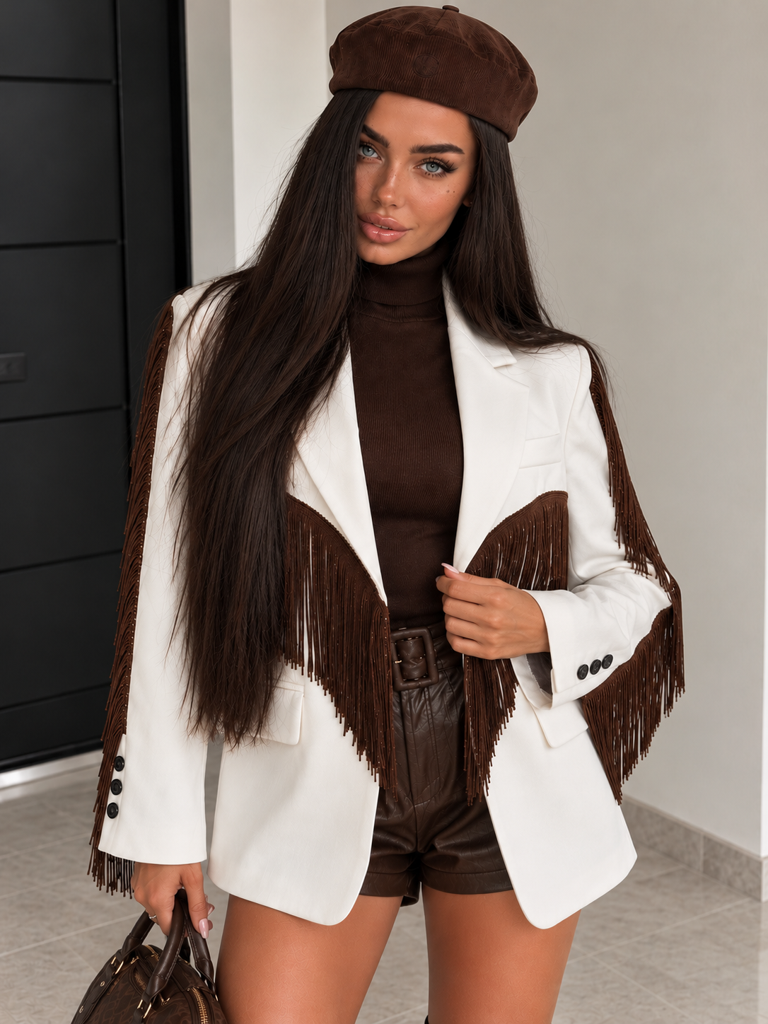 Blazer Fringe Couture con Frange - R.a. Boutique