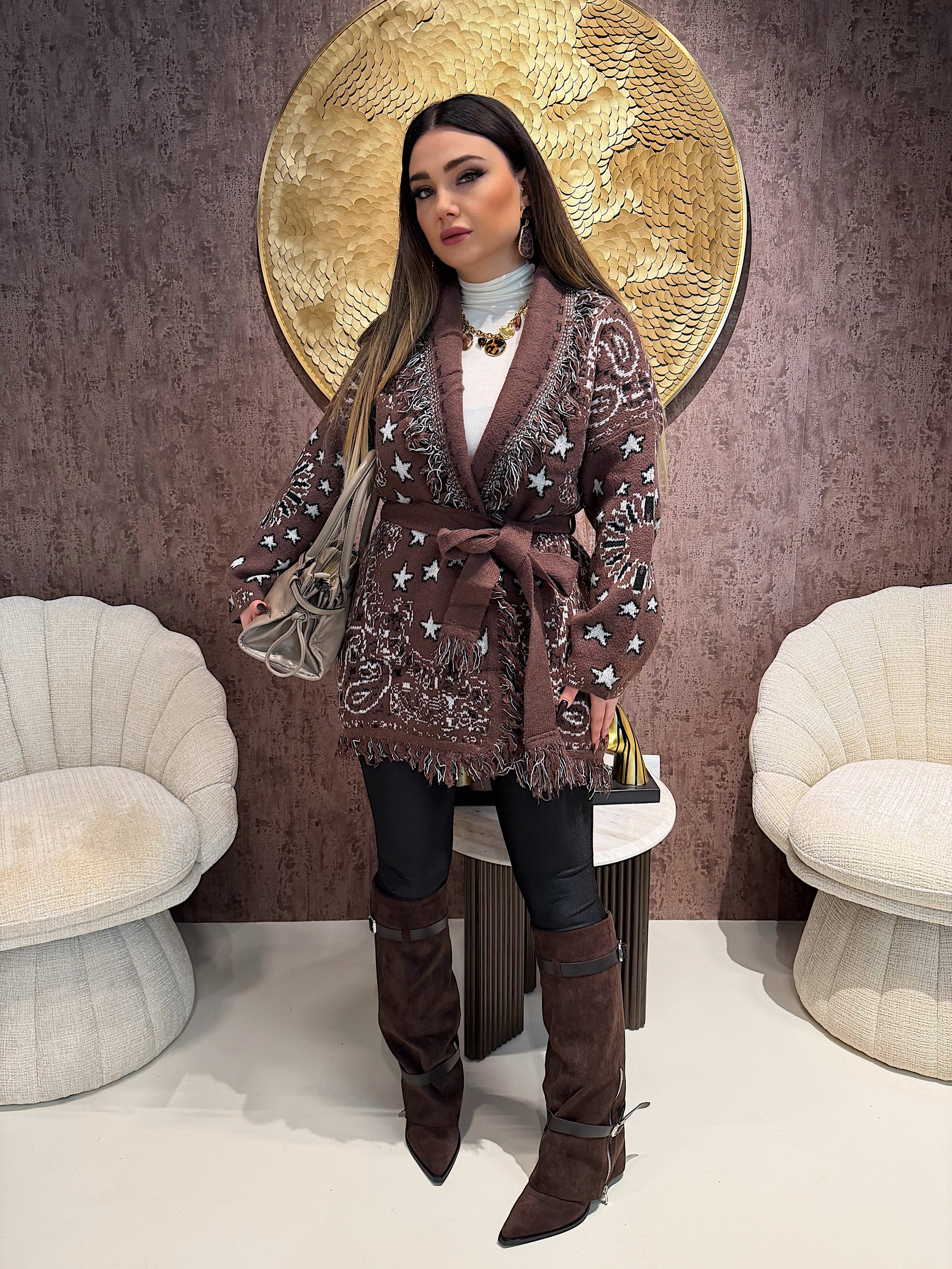 Cardigan Aspen Stars - R.a. Boutique