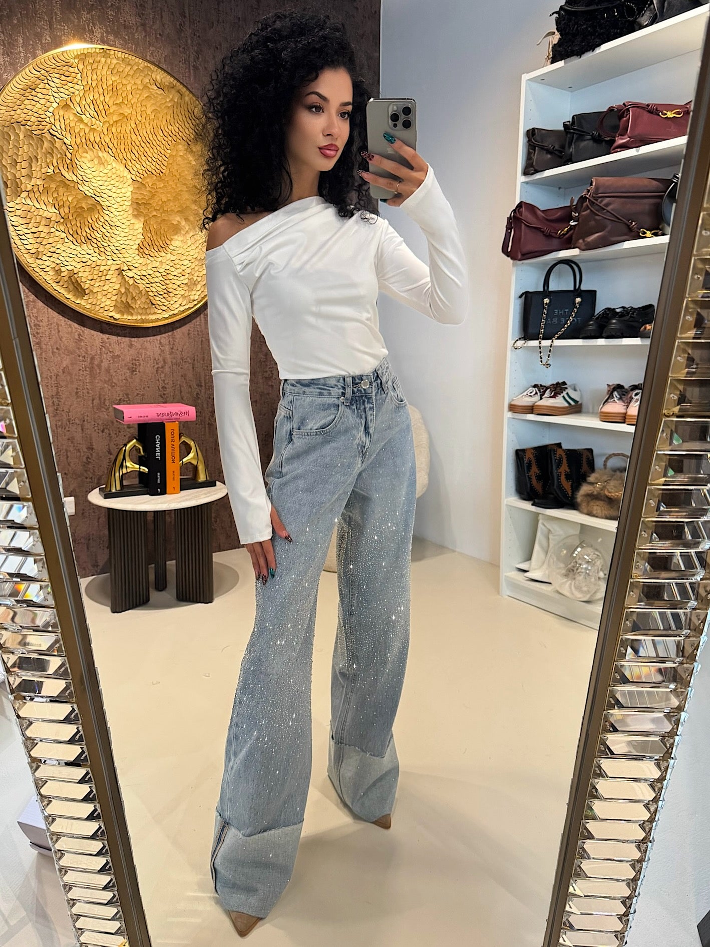 Blusa monospalla drappeggiata - R.a. Boutique