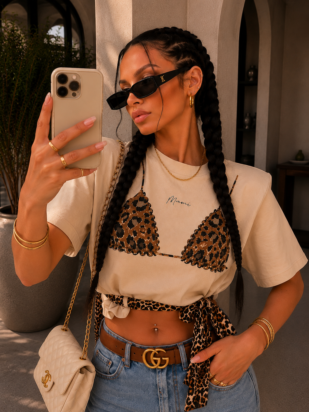 T-Shirt Wild Chic - R.a. Boutique