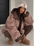 Giaccone Soft Winter con Cappuccio Imbottito – Tortora Chocolate - R.a. Boutique