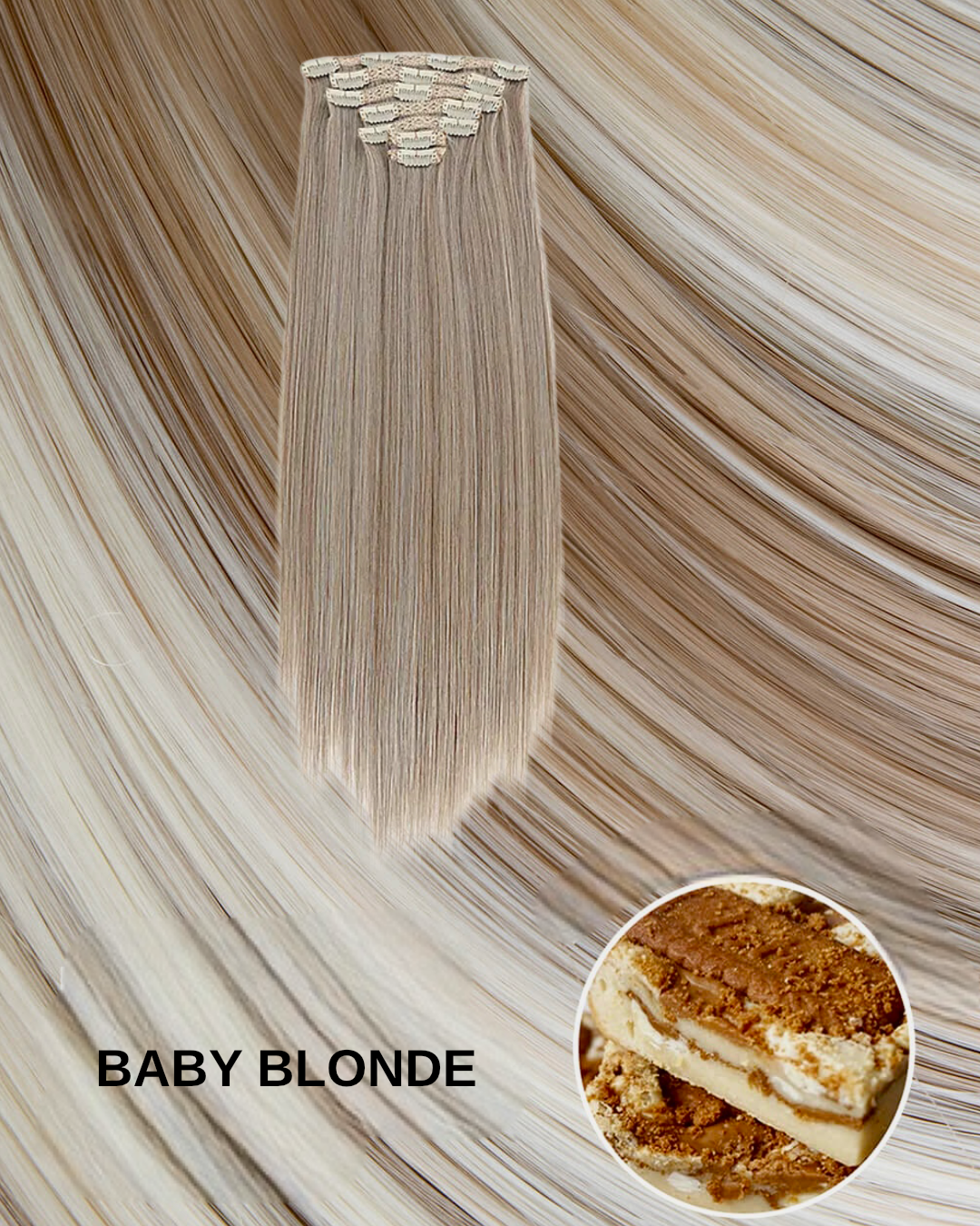 Extension 7 clip liscia Baby Blonde - R.a. Boutique 