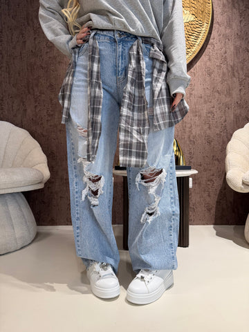 Jeans Brooklyn Strappato