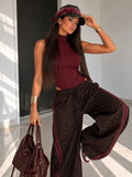 Pantalone Animalier Side Stripes - R.a. Boutique