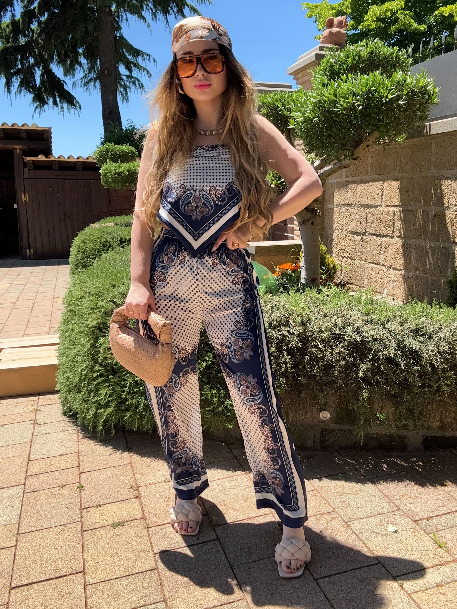 Completo top e pantalone bandana - R.a. Boutique