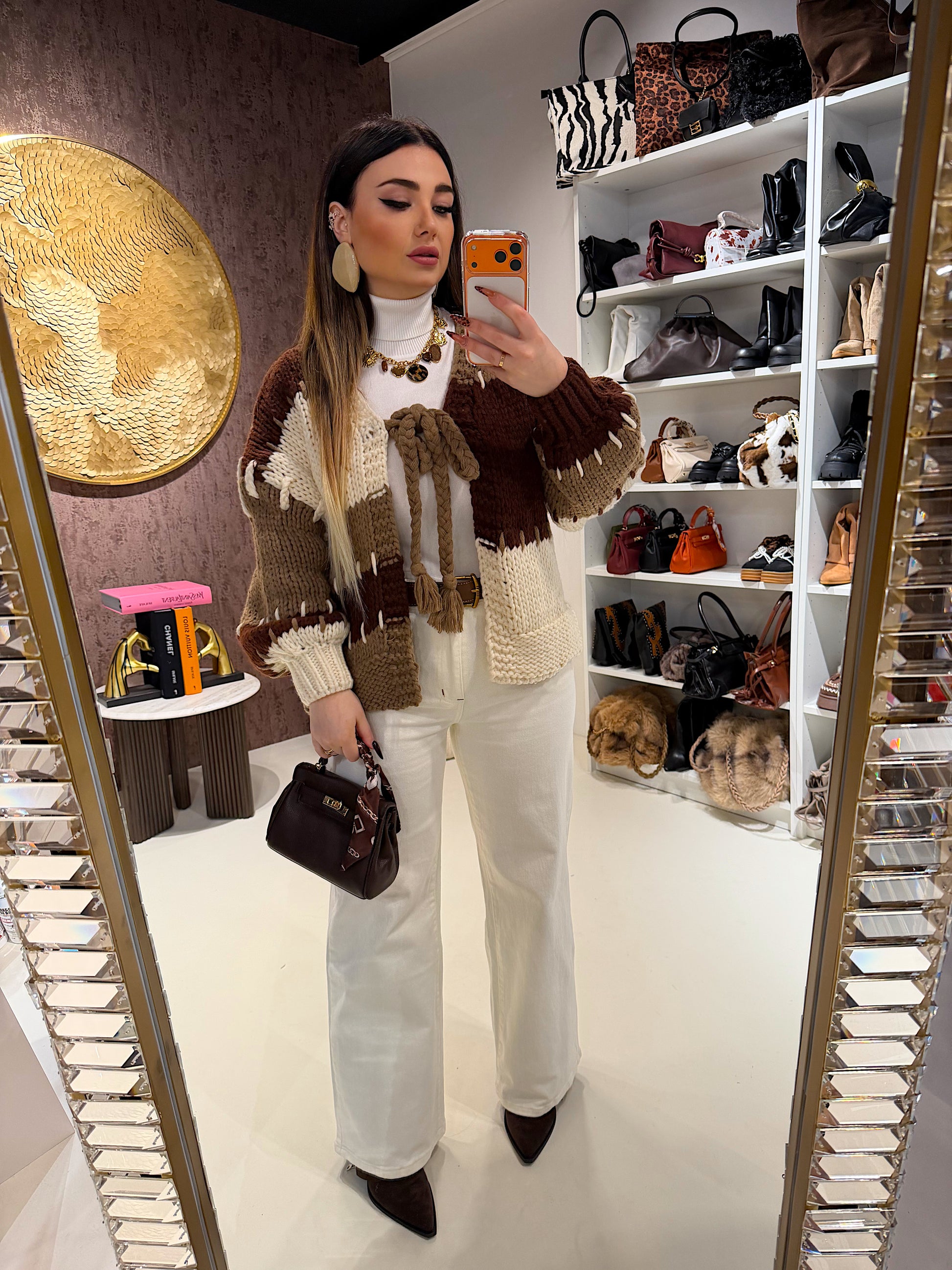 Cardigan a trecce - R.a. Boutique