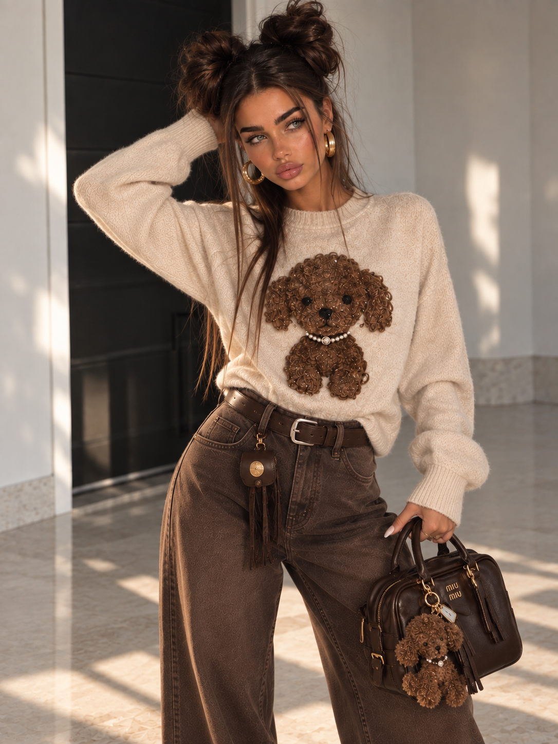 Maglioncino con Cagnolino 3D - R.a. Boutique