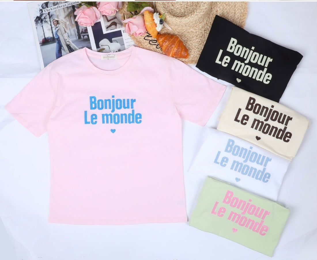 T-Shirt Bonjour le Monde - R.a. Boutique