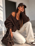 Cardigan in maglia con polsino - R.a. Boutique