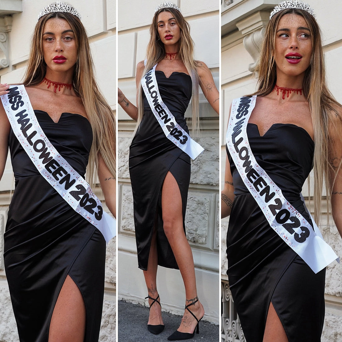 Abito midi Nero (Miss Halloween 2023) - R.a. Boutique 