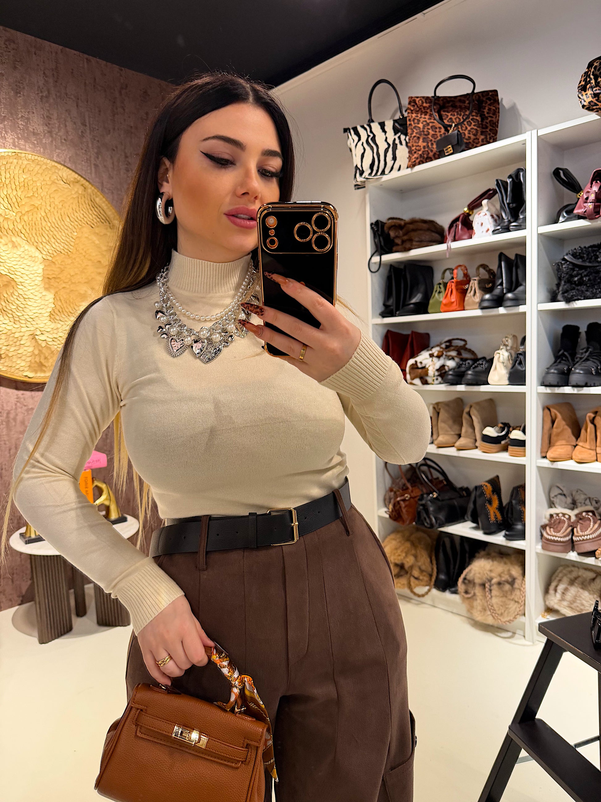 Maglioncino essential girocollo - R.a. Boutique