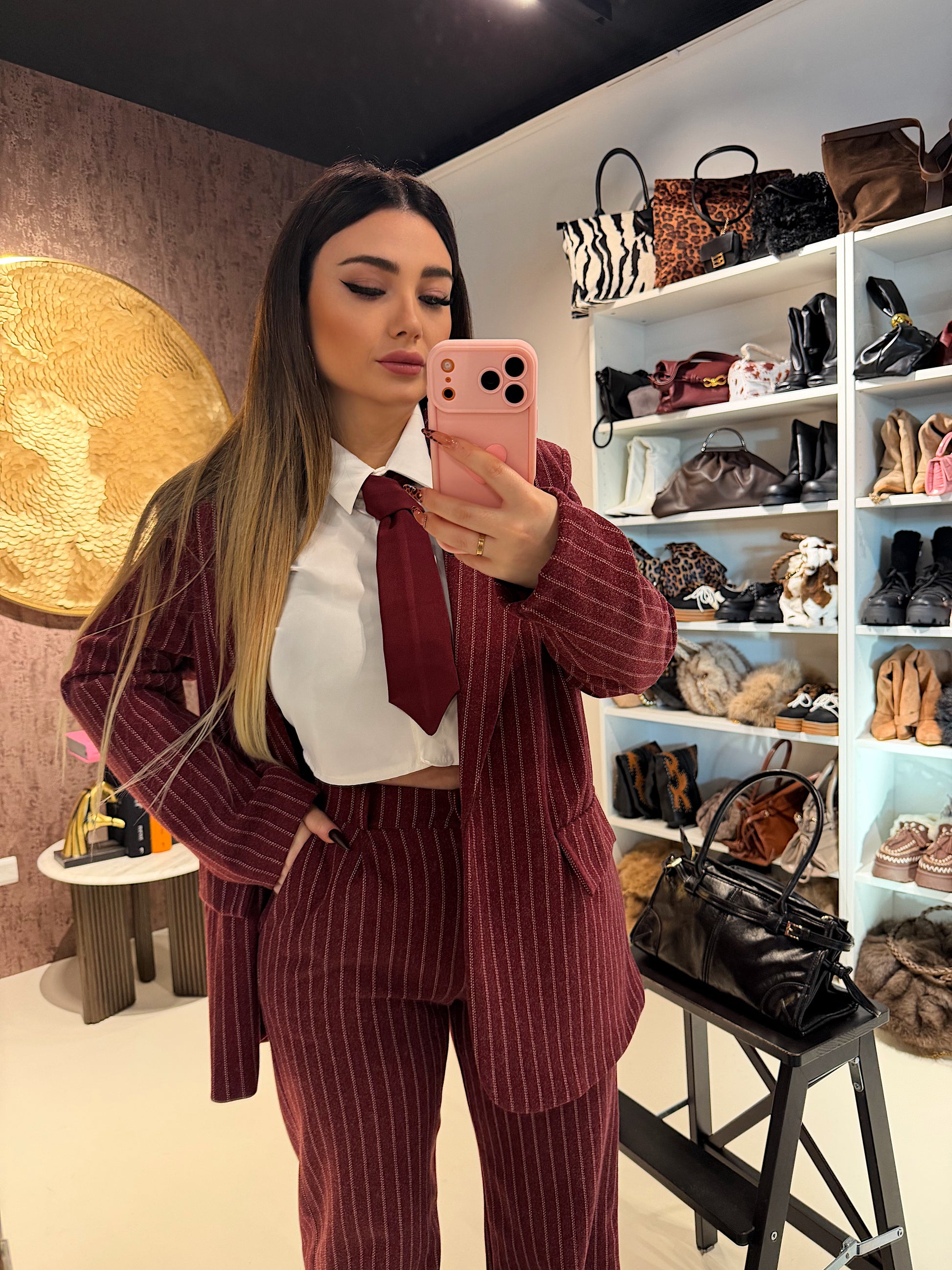 Completo due pezzi a righe - R.a. Boutique