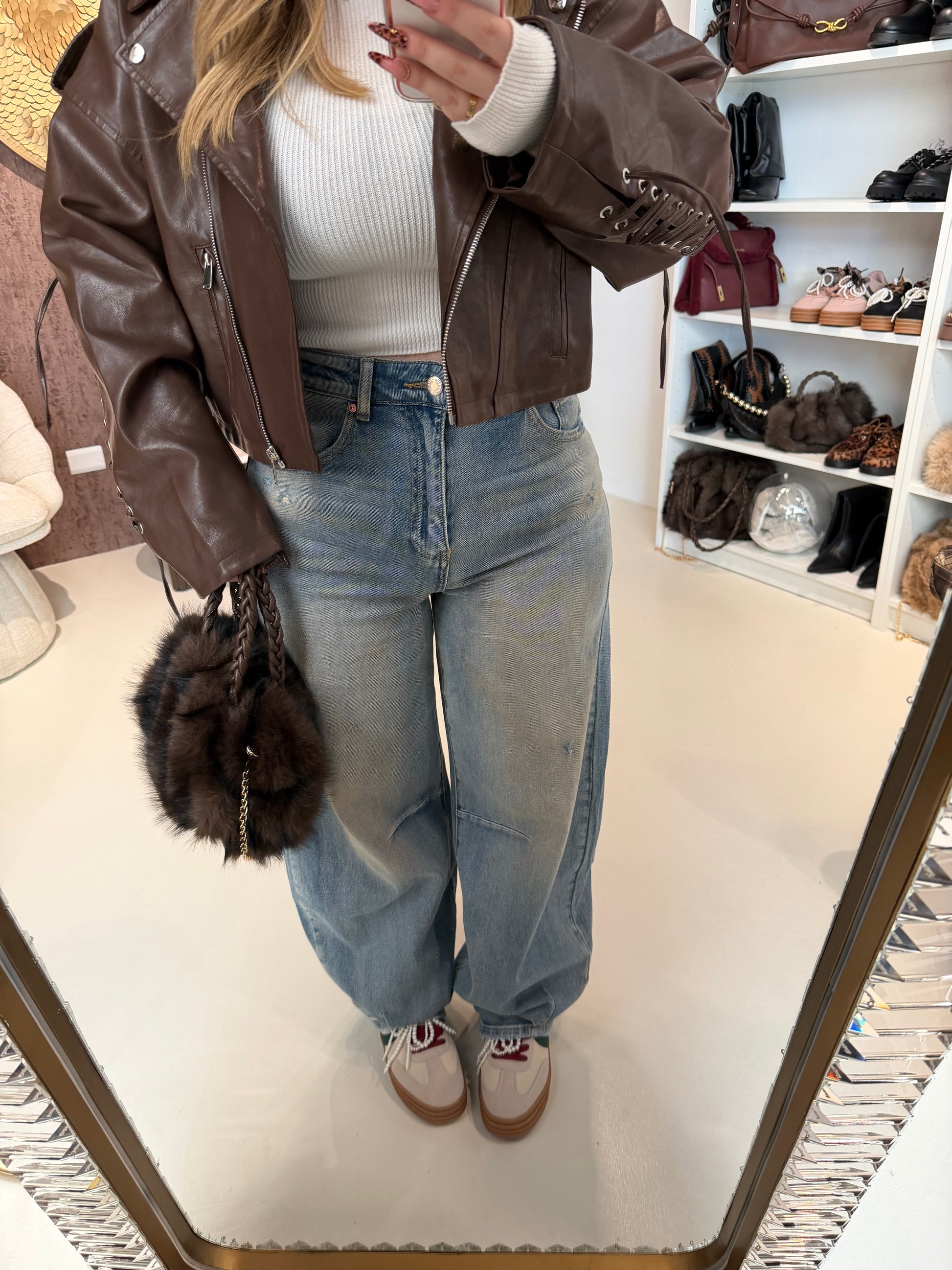 Jeans con cintura a bandana - R.a. Boutique