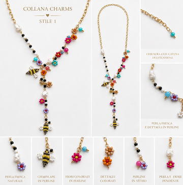 Collana Apine e Fiori Multicolor - R.a. Boutique